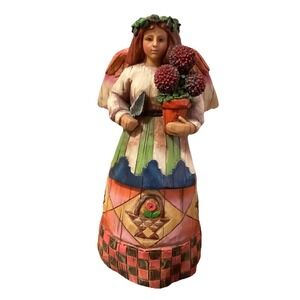 Jim Shore 2002 Angel of Persistence Gardening Figurine #108920 Heartwood‎ Creek